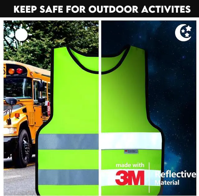 Alt view image 5 of 6 - SIFE Kids' Safety Vest for Young Explorers,6 Color Options,Compatible with 3M Technology