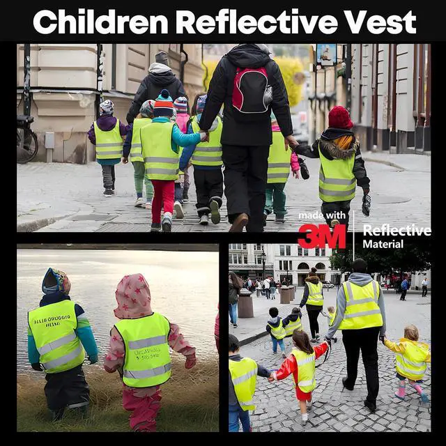 Alt view image 6 of 6 - SIFE Kids' Safety Vest for Young Explorers,6 Color Options,Compatible with 3M Technology