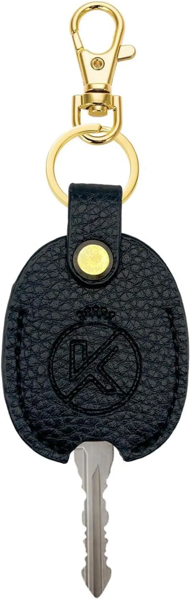 Main image of Leather Car Key Cover | for Broken Key, Key Sleeve, Key Loop Replacement, Key Fob Protector Keychain