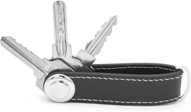 Main image of Compact Key Holder - Stylish & Practical Pocket Key Organizer With Secure Locking Mechanism. (Black)
