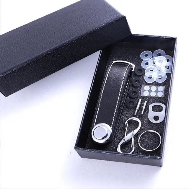 Alt view image 2 of 7 - Compact Key Holder - Stylish & Practical Pocket Key Organizer With Secure Locking Mechanism. (Black)
