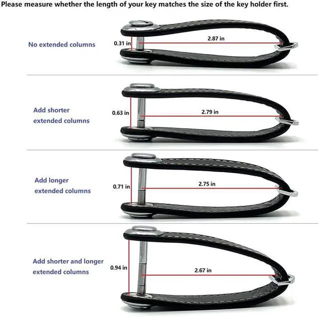 Alt view image 3 of 7 - Compact Key Holder - Stylish & Practical Pocket Key Organizer With Secure Locking Mechanism. (Black)