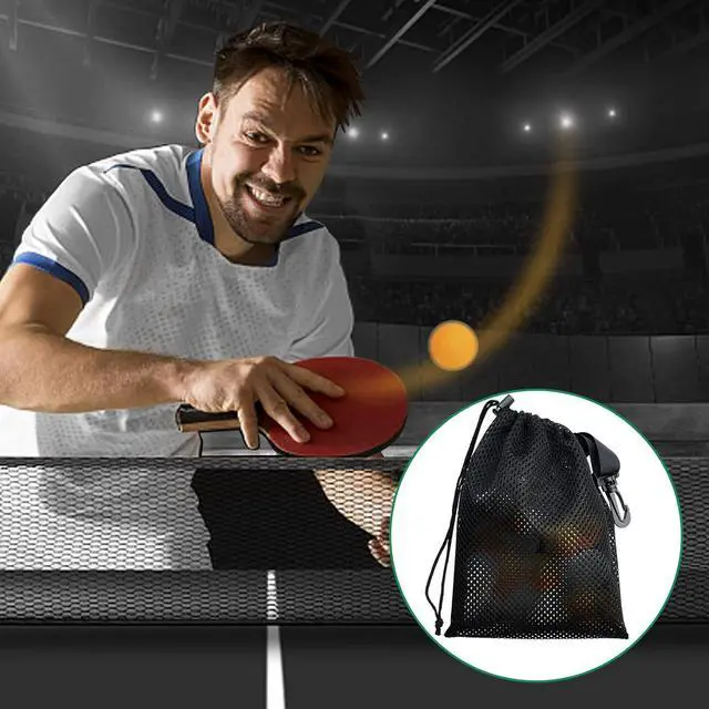 Alt view image 7 of 7 - 10 PCS With Clips Mesh Drawstring Bags, Portable Nylon Storage Bags for toy,Sports Storage,Outdoor activities etc. (5.9x7.9in)