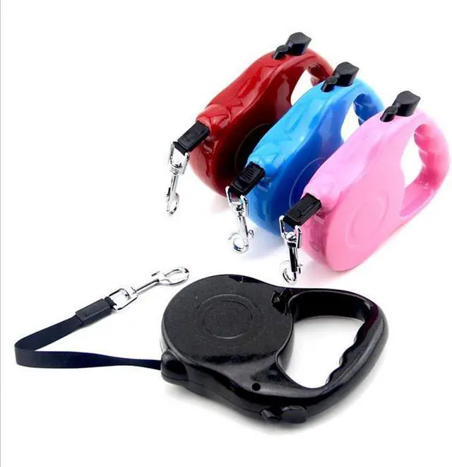 Alt view image 3 of 7 - Automatic Retractable Dog Leash Pet Traction Rope Walking Training Lead Leash(10feet, Black)