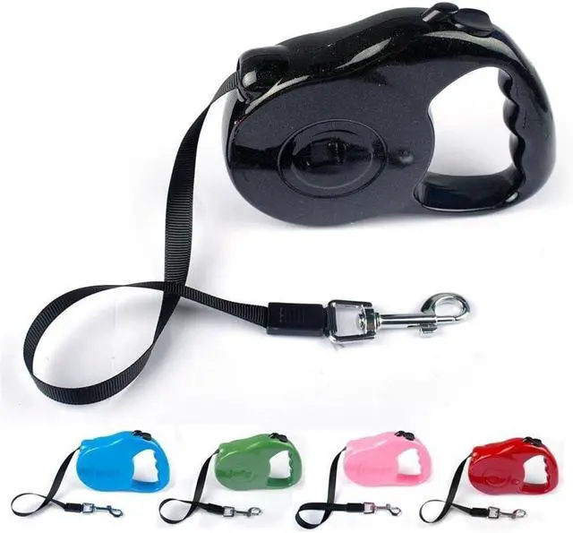 Alt view image 6 of 7 - Automatic Retractable Dog Leash Pet Traction Rope Walking Training Lead Leash(10feet, Black)