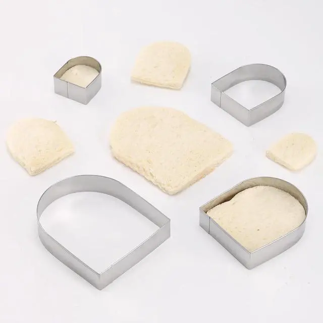 Alt view image 4 of 6 - Arched Cookie Cutter Set ANCKNE 4 piece geometric cookie cutter molds - Stainless steel from 2 to 5 inches, Cake Cutters for Kitchen Baking