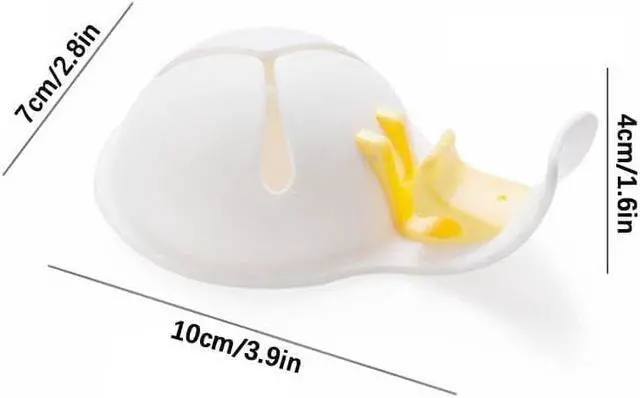 Alt view image 3 of 7 - Egg Yolk Separator for Raw Eggs, Plastic, White, 2 Pack, Strainer for Baking Cakes