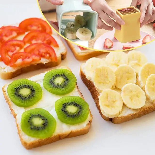 Alt view image 4 of 7 - 2 Pack Cup Slicers Egg, Banana, Strawberry Cutter for Salad