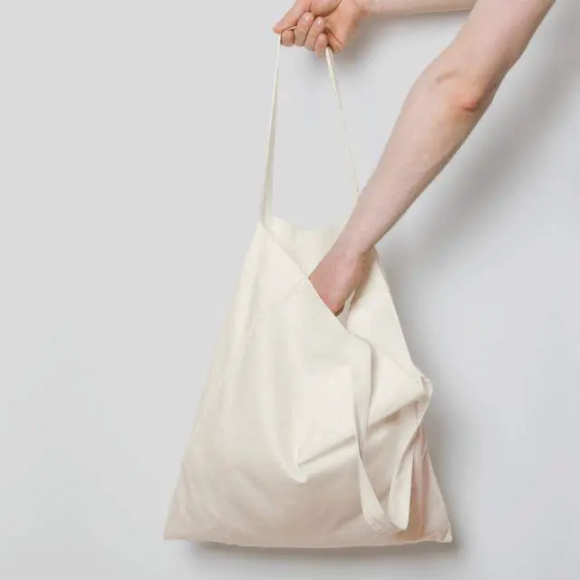 Alt view image 2 of 4 - NPBAG 2 | 5 | 15 | 25 | 50 Pack 15'' X 16'' Natural Cotton Tote Bags, Lightweight Blank Bulk Cloth bags with 1pc of PTFE Teflon Sheet (2-Pack)