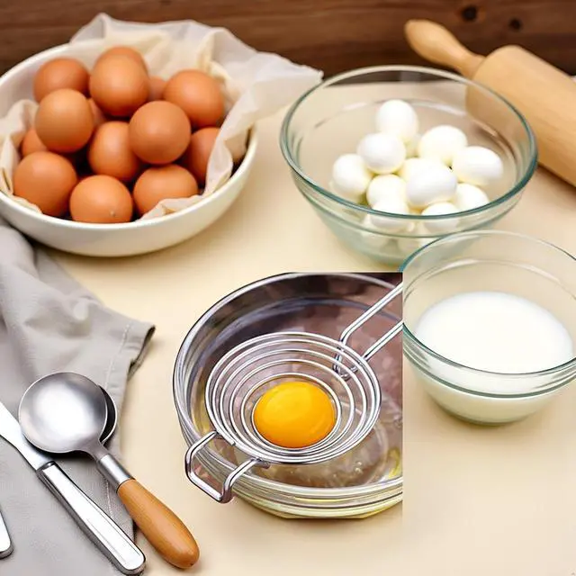 Alt view image 5 of 7 - Silver Egg Separator, Yolk White Separator Tool, Food Grade Stainless Steel Egg Divider Egg Sieve Egg Extractor, Kitchen Gadget Cooking Baking Tool, Dishwasher Safe Specialty Tools