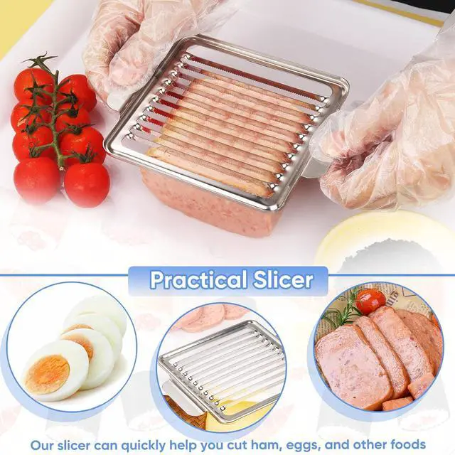 Alt view image 3 of 5 - Luncheon Meat Slicer, 304 Stainless Steel Cutter for SPAM, 10 SlicesSolid and Durable