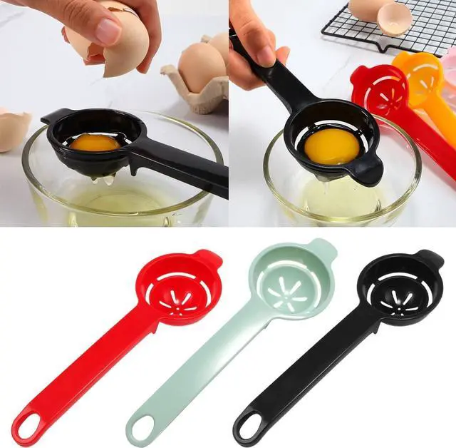 Alt view image 7 of 7 - Light Green Egg White Yolk Separator Tool Food-grade Egg Baking Cooking Kitchen Tool Hand Egg Cooking Tools Egg Divider Seperator Egg Separators Specialty Tools and Gadgets