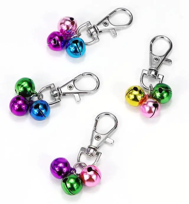 Alt view image 5 of 7 - Wontee Cat Collar Bells Loud Dog Bell Training Charm Pendants for Pet Puppy Kitty Necklace Collar