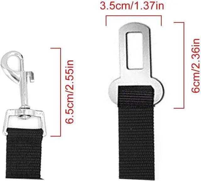 Alt view image 2 of 7 - BLMHTWO Dog Seat Belt, 3PCS Adjustable Dog Car Harness Dog Seatbelt Durable Nylon Retractable Pet Seat Belt Dog Accessories Leash Leads Car Vehicle Seatbelt for Dogs Cats and Pets