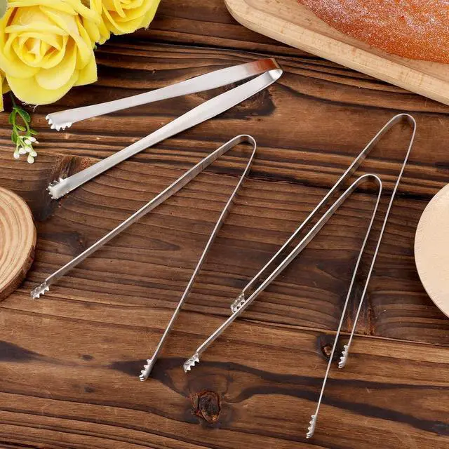 Alt view image 3 of 7 - 4pcs Egg Chalaza Remover Tongs, 5.98 Inch Toothed Stainless Steel Eggshell Fragment Membrane Cracker Separators Multipurpose Kitchen Separation Tool for Food Cooking Pastry Cake Bakers Chefs(Silver)