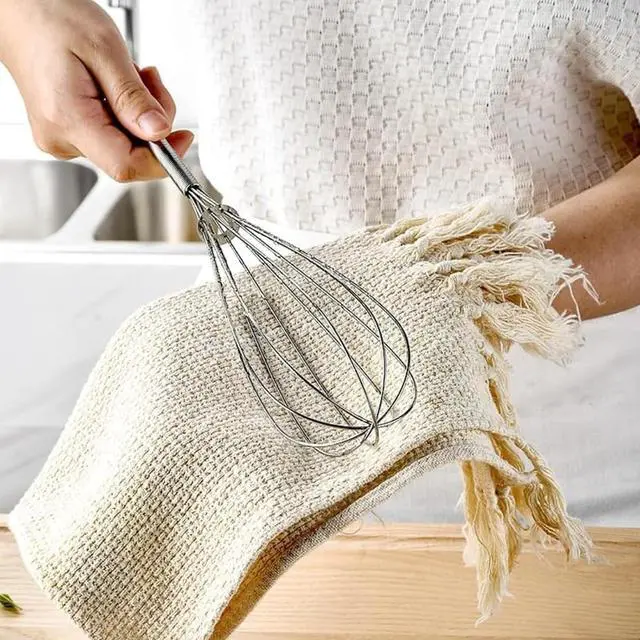 Alt view image 6 of 6 - Mini Whisks Stainless Steel 6pcs, 10 Inch, Endurance Egg Beater, with Hanging Hooks for Beating Eggs,Blending Ingredients,Mixing Sauces