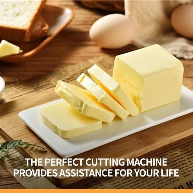 Alt view image 7 of 7 - Butter & Cheese Slice Cutter Stainless Steel Multipurpose Butter and Cheese Cutter Slicer with Ergonomic handle Portable Grip for block cheese, Fruit Baking