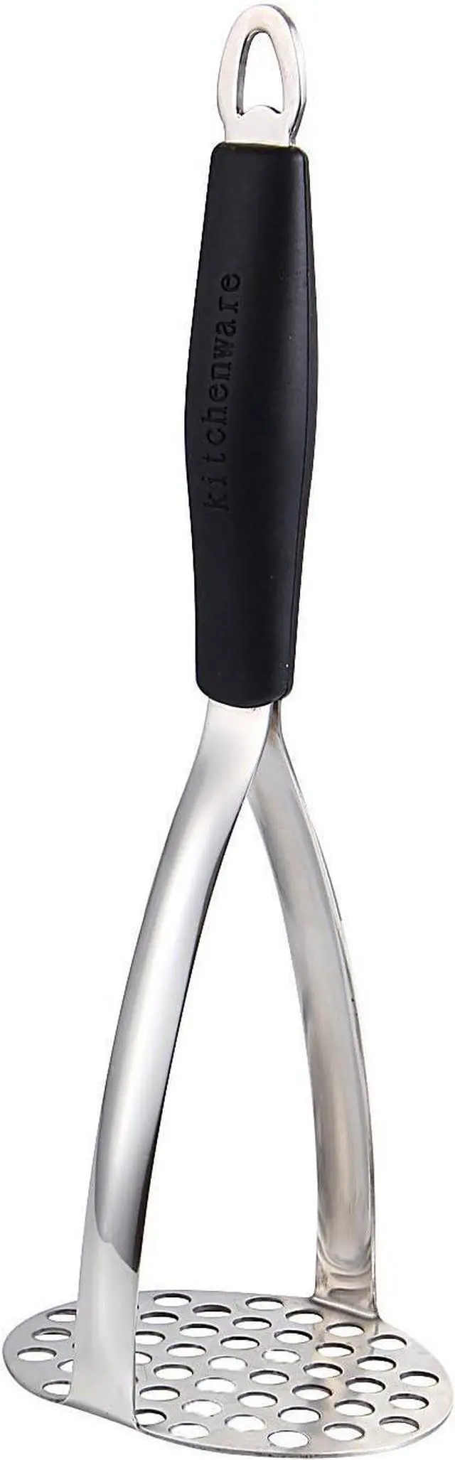 Alt view image 2 of 7 - Joyoldelf Heavy Duty Stainless Steel Potato Masher, Professional Integrated Masher Kitchen Tool & Food Masher/Potato Smasher with Silicone Handle, Perfect for Bean, Vegetable, Fruits, Avocado, Meat
