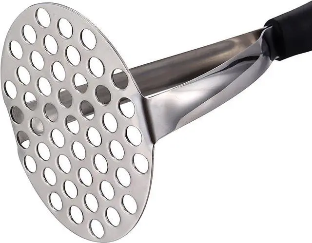 Alt view image 3 of 7 - Joyoldelf Heavy Duty Stainless Steel Potato Masher, Professional Integrated Masher Kitchen Tool & Food Masher/Potato Smasher with Silicone Handle, Perfect for Bean, Vegetable, Fruits, Avocado, Meat