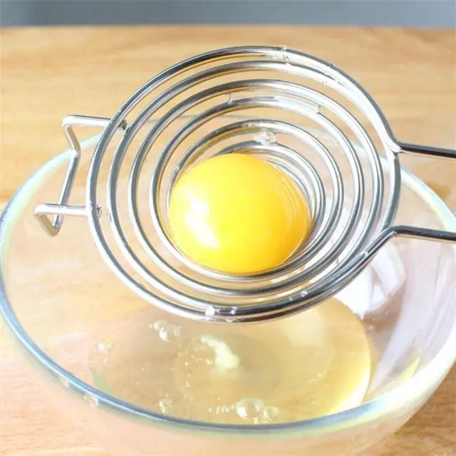 Alt view image 5 of 5 - Egg Separator, Yolk White Divider Tool, Egg Sieve Extractor, Dishwasher Safe Kitchen Gadget for Cooking and Baking
