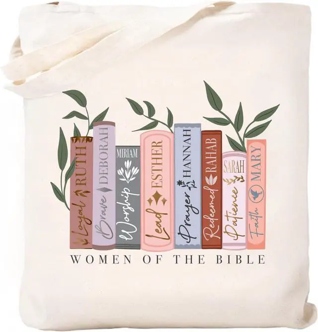 Main image of Canvas Aesthetic Tote Bag with Inner Pockets, Cute Cloth Cotton Tote Bags for Women Graphic Tote Bag for School