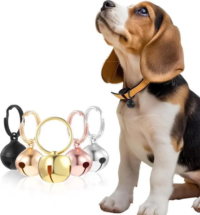 Alt view image 7 of 7 - 10 Pcs Bell for Dog Collar, 1/2 Inch Small Bell for Dog Collar for Puppy Collars, Secure Attachment, Clear Ringing Sound