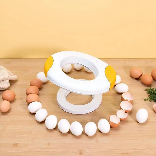 Alt view image 3 of 7 - Yellow Egg Shell Opener Egg Topper Cutter Egg Cracker Separator for Quickly Cutting Off The Tops of Eggs Egg Shell Scissors Opener Kitchen Gadgets Tools Egg Separators Specialty Tools and Gadgets
