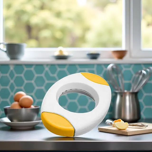 Alt view image 4 of 7 - Yellow Egg Shell Opener Egg Topper Cutter Egg Cracker Separator for Quickly Cutting Off The Tops of Eggs Egg Shell Scissors Opener Kitchen Gadgets Tools Egg Separators Specialty Tools and Gadgets