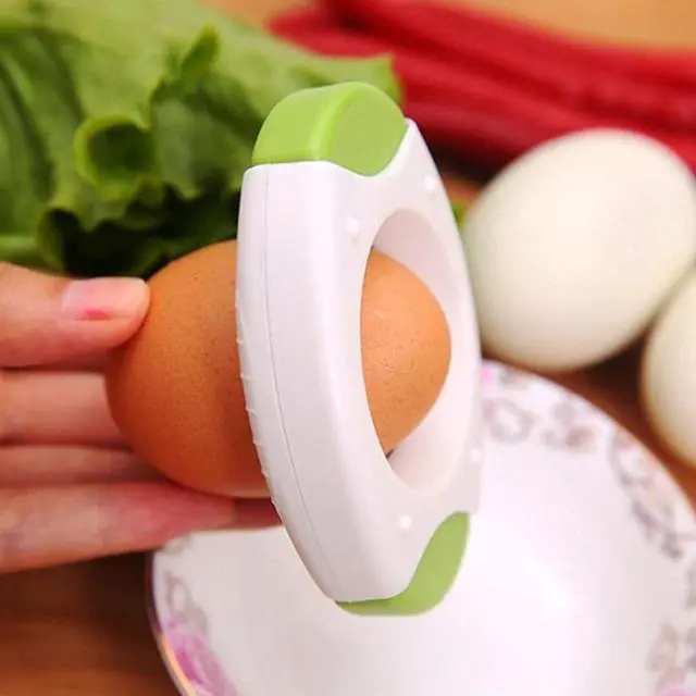 Alt view image 6 of 7 - Yellow Egg Shell Opener Egg Topper Cutter Egg Cracker Separator for Quickly Cutting Off The Tops of Eggs Egg Shell Scissors Opener Kitchen Gadgets Tools Egg Separators Specialty Tools and Gadgets