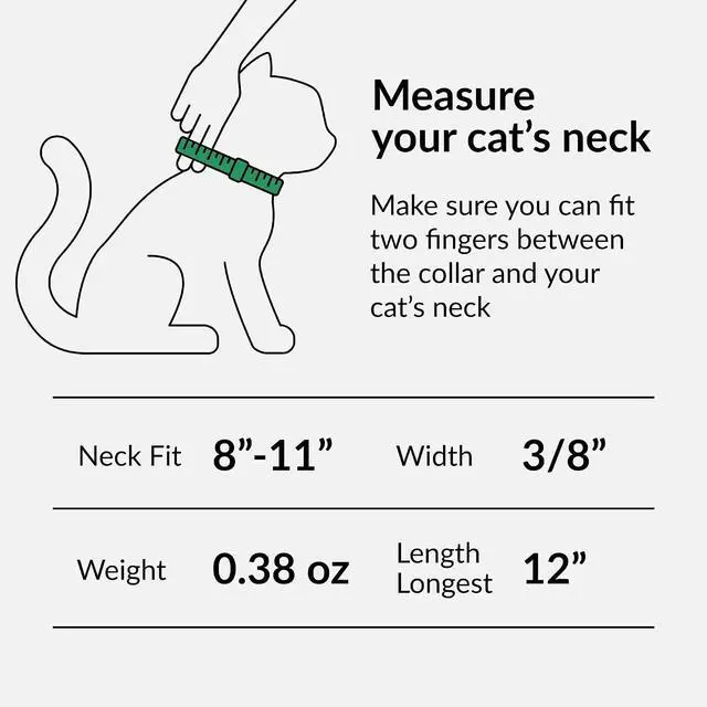 Alt view image 2 of 6 - Soft Leather Cat Collar with Safety Elastic Strap - Mint Green | Removable Bell, Steel Buckle, Safety Elastic Strap (Breakaway Alternative), Double Stitching, For Small & Big Boy & Girl Cats