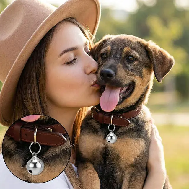 Alt view image 3 of 7 - 3 Pack Silver Dog Collar Bell, Pet Bells for Dog Cat Metal Puppy Hanging Ring Bells with Ring Stainless Steel Anti-Lost Training Bell, Collar LoudBell for Cat Collars Pet Pendant Accessories 1/2-In
