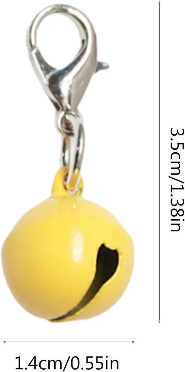 Alt view image 2 of 7 - Jaczora 50 PACK Pet Bells for Cat Dog, Round Bell with Loud Crisp Sound Multicolor Cat Dog Collar Charm Pet Pendant Accessories Jingle Bell for Christmas Decoration