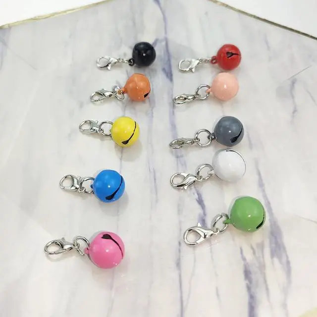 Alt view image 4 of 7 - Jaczora 50 PACK Pet Bells for Cat Dog, Round Bell with Loud Crisp Sound Multicolor Cat Dog Collar Charm Pet Pendant Accessories Jingle Bell for Christmas Decoration