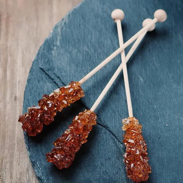 Alt view image 4 of 7 - 120 Pack Rock Candy Sticks, 6 Inch Wood Cake Sticks with Ball, Wooden Drink Stirrers Swizzles Stick for Hard Rock Candy Chocolate Lollipop