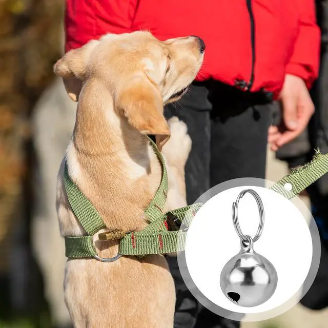 Alt view image 7 of 7 - Larrel Bell for Dog Cat Collar, 3 Pcs Silver Dog Bells for Collar Removable Metal Dogs Charms for Collars Cute Lightweight Bell Pet Collars Accessories for Dogs Cat