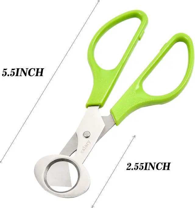 Alt view image 2 of 7 - 6Pcs Quail Egg Cutter Scissors Kitchen Egg Shears Tool (Green)