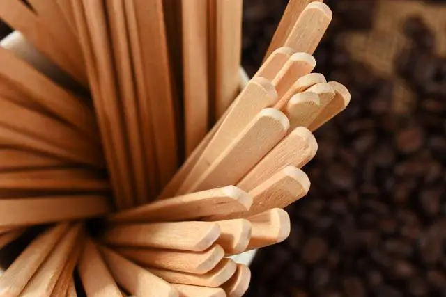 Alt view image 3 of 5 - Perfect Stix Premium Wooden Coffee Stirrer Sticks, Thick Birch Wood 500 Count, 5.5" Inches. Eco-Friendly Wooden Stirrers (5.5Inches / 500PC)