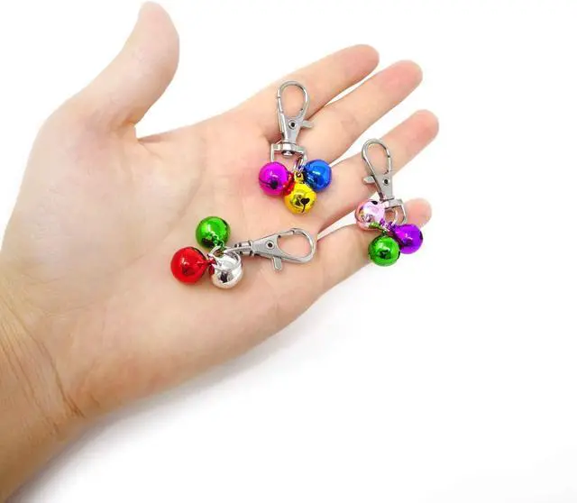 Alt view image 6 of 7 - Honbay 6PCS Dog Bell Training Charm Pendants for Pet Necklace Collar