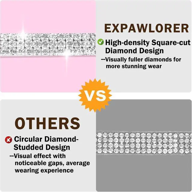 Alt view image 5 of 7 - EXPAWLORER Soft Velvet Safe Cat Collars for Girl Cats,Black & Pink | 2 Pack Rhinestones Bling Diamante Adjustable Collars,Breakaway Cat Collar Gifts with Bells for Boy Cats Kitty and Small Dogs