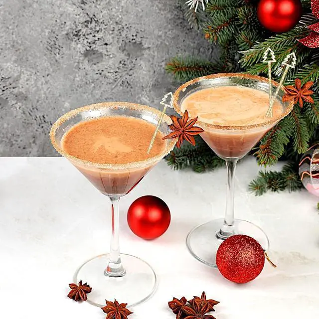 Alt view image 3 of 6 - Tioncy 60 Christmas Drink Stirrers Christmas Coffee Stirrers Bulk Christmas Tree Top Swizzle Sticks Plastic Drink Stirrers Glitter Swizzle Sticks for Drinks Bar Christmas Party (Gold)