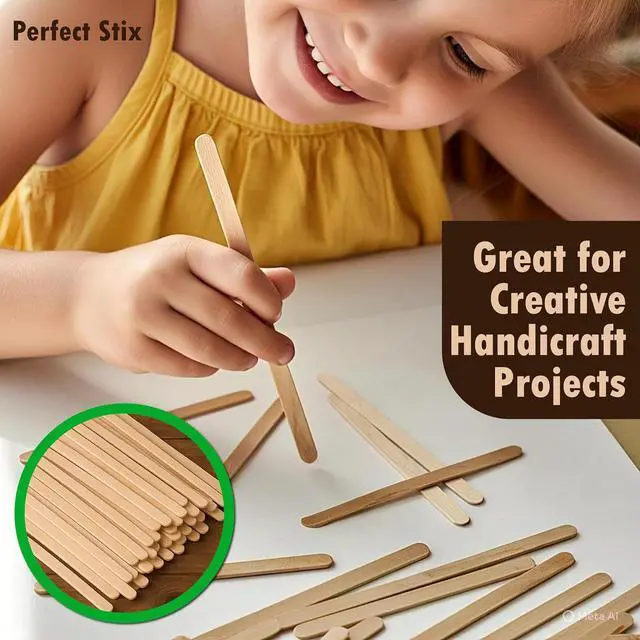 Alt view image 7 of 7 - Perfect Stix Wooden Coffee Stirrer Sticks, 5.5 Inches, Birch Wood, 500 Count