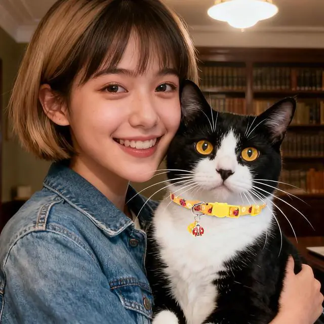 Alt view image 6 of 7 - Breakaway Cat Collars with Bell & Cute Pendants, 3 Pack Safety Buckle Kitten Collars, Adjustable Pet Collar Ideal for Girl Boy Cats Puppy (Style A - Insect)