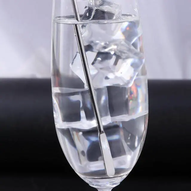 Alt view image 5 of 5 - 10 pcs Stainless Steel Coffee Beverage Stir Sticks Cocktail Stirrers Drink Swizzle Stick 7.4" Swizzle Stick Picks Tools