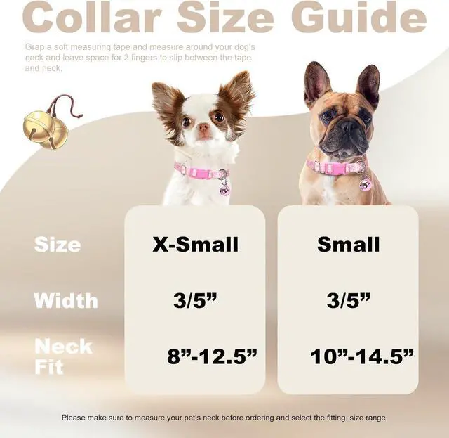 Alt view image 4 of 7 - Pink Daisy Dog Collar with Bell,XS XXS Kitten Collars Girls Boy with Buckle | Adjustable,Quick Release,Small Breeds Tiny Cat&Puppy Collar Chihuahuas Yorkies Teddy Pets,Soft Nylon,Girl Boy,Cute Pattern