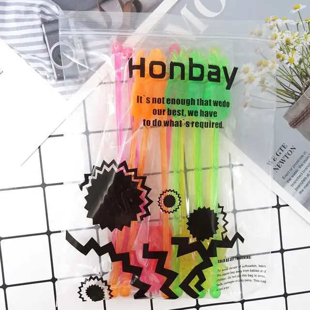 Alt view image 6 of 6 - Honbay 12PCS Fun Swizzle Sticks Tropical Pineapple Shaped Cocktail Ice Drink Stirrers