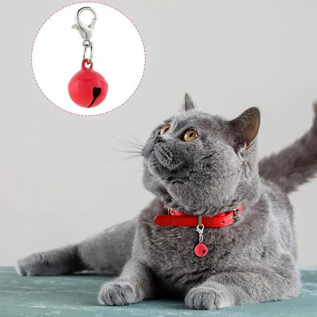 Alt view image 4 of 7 - Xthrotsenk 28 Pack Cat Dog Collar Bells Colourful Pet Small Bell with Clasps Dog Collar Jingle Bell for Cats Collars Cat and Dogs Round Bells Pet Collars Accessories for Kitten Puppy