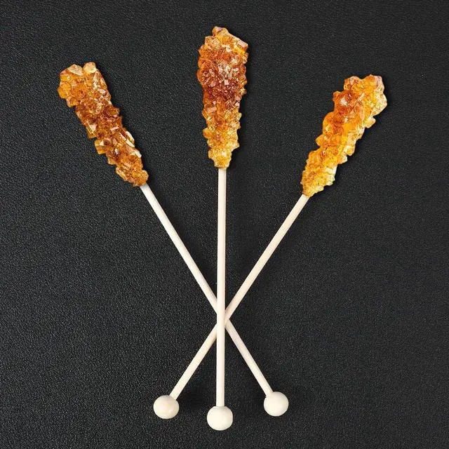 Alt view image 4 of 7 - 50 Pack Rock Candy Sticks with Ball 6 Inch Wooden Rock Candy Sticks with Ball Tips Wood Swizzles Stick for Cake Pops Drink Stirrer Stick for Coffee Chocolate Dipping Appetizer Skewers Christmas