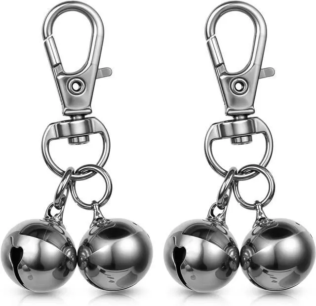 Main image of salbsever 2 Pcs Bells for Dog Collars Mini Dog Collar Bell Pet Pendant Accessories Training Collars Charm Dogs Training Bell Collar for Dogs and Cats