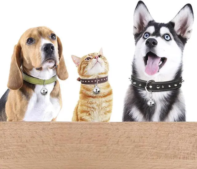Alt view image 6 of 7 - Hotop 8 Pack dogs Collar Bells Small Cat Bells Collar Charm for Puppy Hanging Ring Decoration Pet Pendant Accessories Anti-lost Tracker DIY Crafts for Pets Use