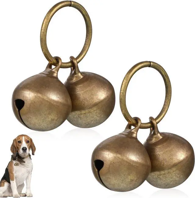 Main image of 4 Pcs Dog Collar Bells, Copper Bell, Bells for Cat Collars | Pet Training Bell, Loud Charms for Dogs and Cats, Pet Pendant Accessories, Anti-Lost